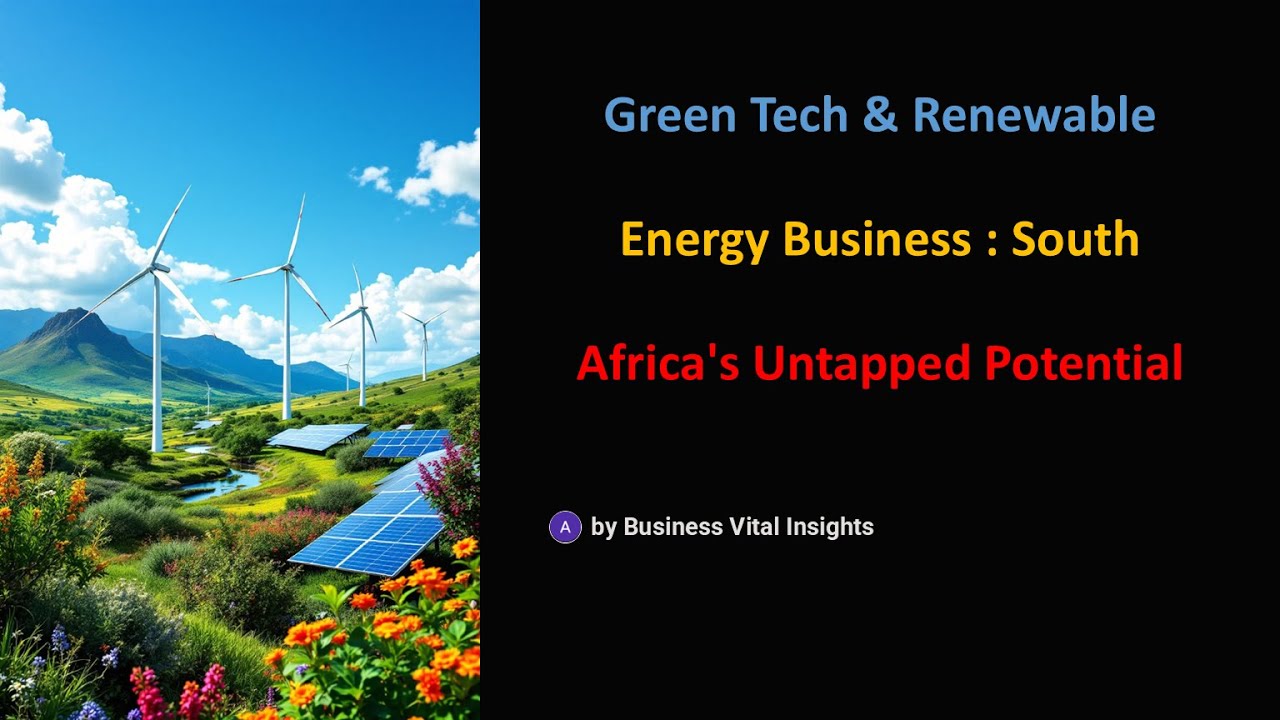 Green Tech and Renewable Energy Business: South Africas Untapped ...