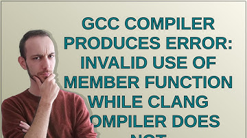 GCC compiler produces error: invalid use of member function while CLang compiler does NOT