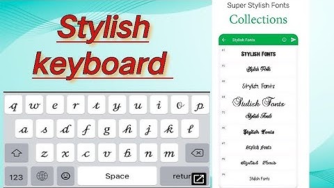 stylish keyboard for android || سٹائلش کی بورڈ