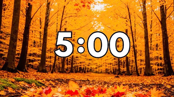 5 Minute Fall Countdown Timer - Autumn Leaves and Wind Ambience