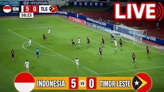 🔴LIVE INDONESIA NATIONAL TEAM VS TIMOR LESTE TONIGHT! 2026 AFF CUP