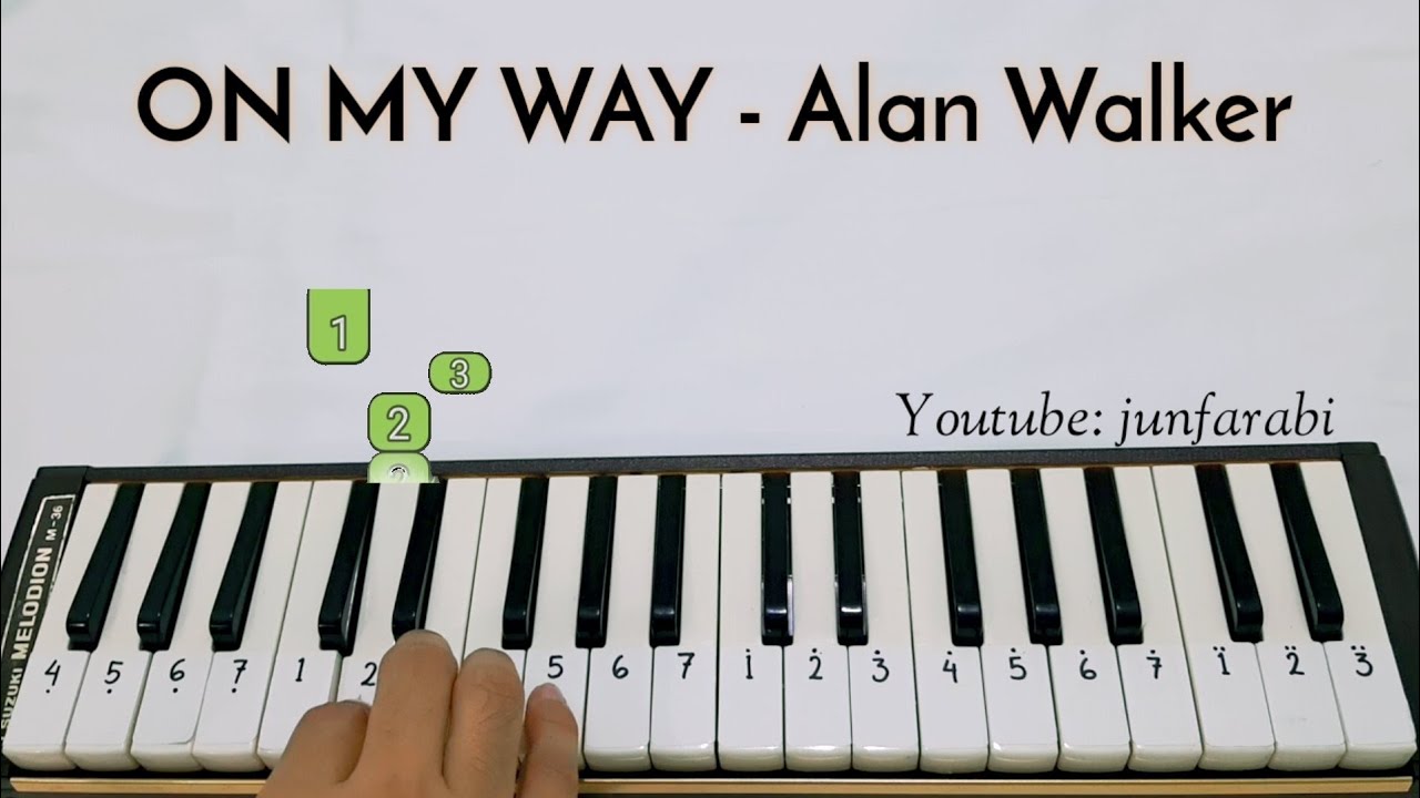 not pianika on my way alan walker - YouTube