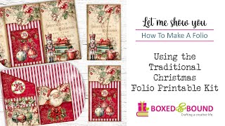 From Start to Finish: Crafting Your Christmas Folio with my Printable Kit