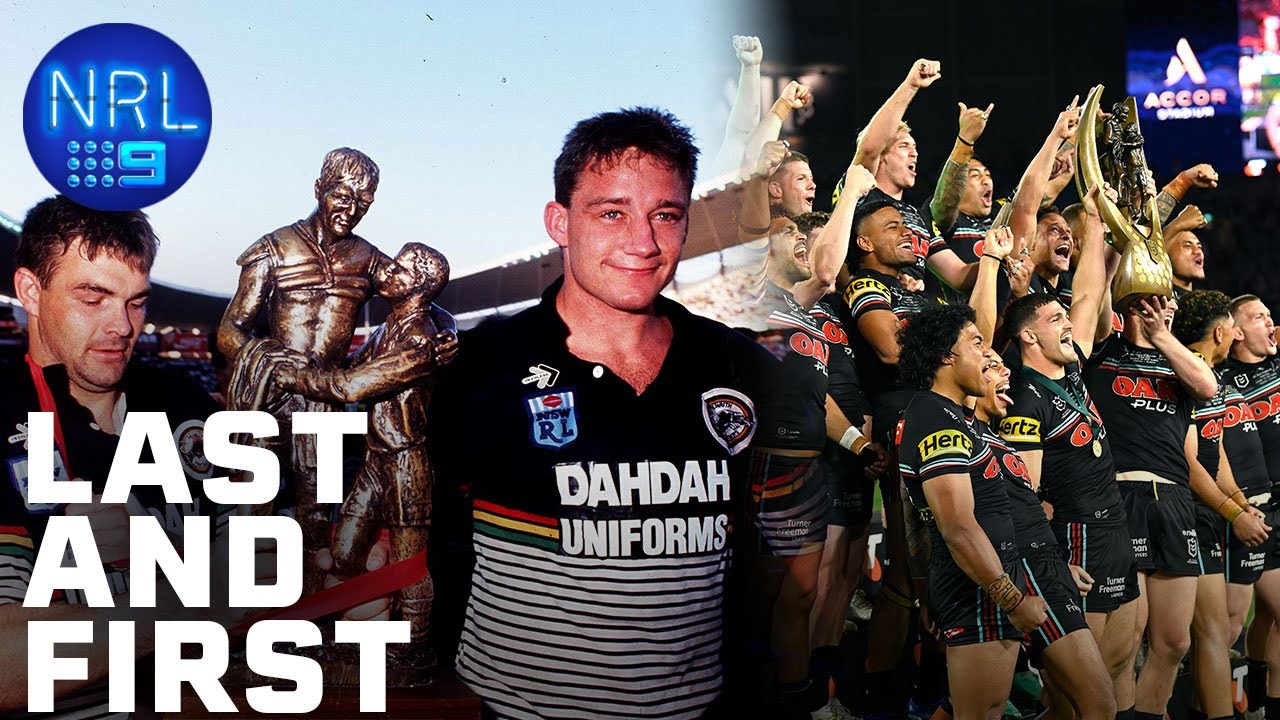Final whistles of the first and last time Penrith Panthers won the