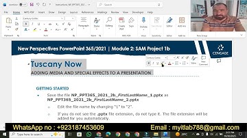 New Perspectives PowerPoint Module 2 SAM Project 1b | Tuscany Now