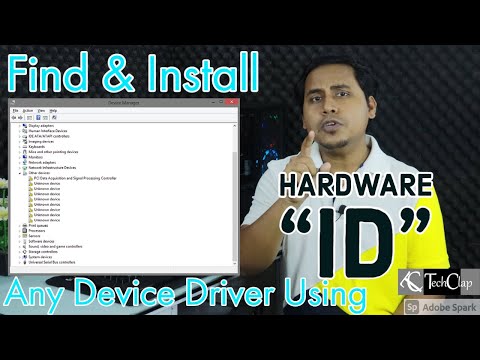 Find & Install any device driver using Hardware ID