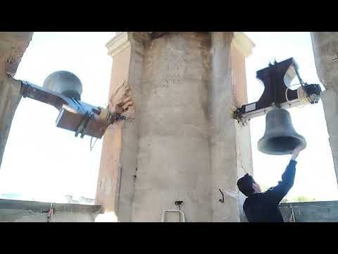 Volteo de dos campanas en Domingo de Ramos. San Miguel y San Sebastián (Valencia).