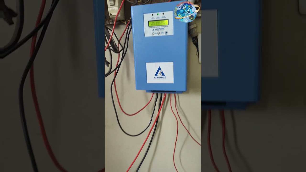 Microtek solar PCU connected with Solar panel || Ashapower working with 2 battery