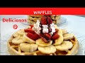 Como hacer waffles receta facilcocinando con linda
