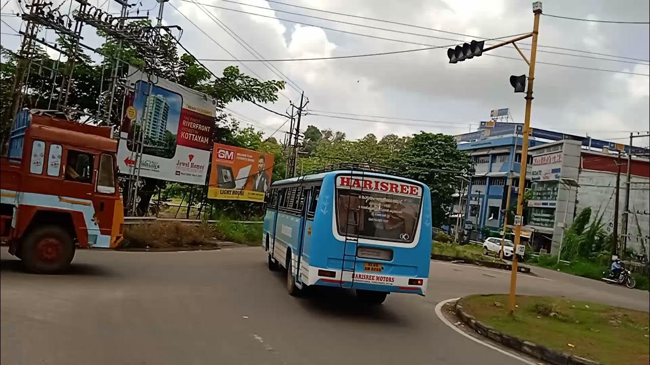 Kottayam city view from Nagampadam rail overbridge YouTube