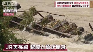 西日本で線状降水帯が発生　緊急安全確保も　車が流され九死に一生で恐怖(2023年7月1日)