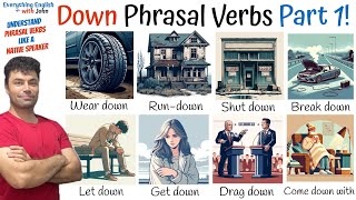 Learn Phrasal Verbs with Down - Improve English Vocabulary