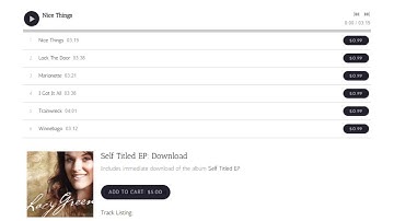 Custom Design Option: Styled Buttons for your Band Website
