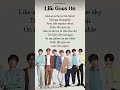 BTS💜 -Life Goes on song lyrics #bts #songlyrics #lifegoeson #viral #shorts