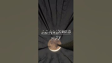 عبد الرحمن السديس سورة القدر _ حالات ليلة القدر