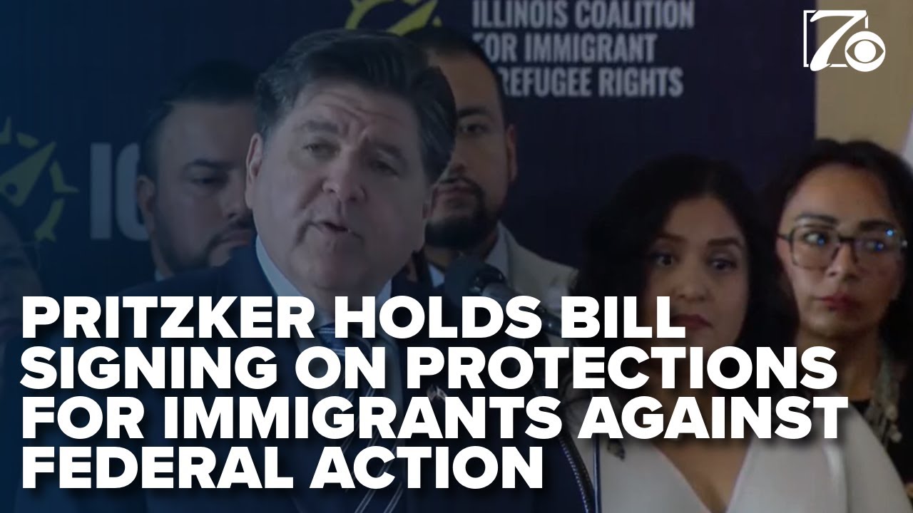 Illinois Governor J.B. Pritzker holds bill signing - YouTube