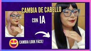 Como cambiar cabello con IA | Cambia Color y Corte de cabello | Cambio de Look! screenshot 3