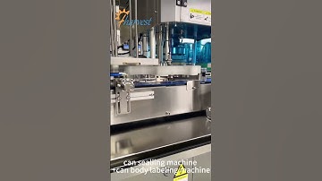 Automatic Can Sealing Machine , Can body labeling machine , Can Sealer Labeler  #machine factory