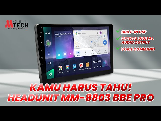 Headunit Built-in DSP, Optical Digital Audio Output, Voice Command 2 Bahasa dari MM-8803 BBE PRO class=