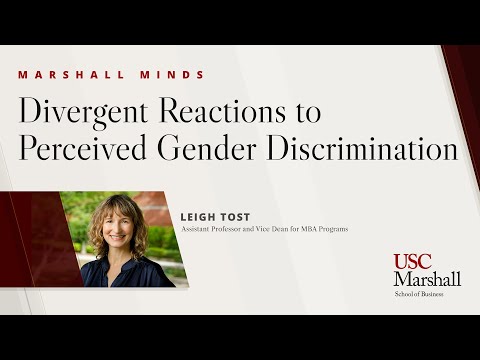 Marshall Minds Ep. 7: Divergent Reactions to Perceived Gender Discrimination Among Women and Men