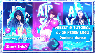 PRESET + TUTORIAL JEDAG JEDUG 3D VIRAL ON TIKTOK, song dernière danse||ALIGHT MOTION