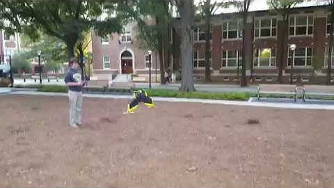 VTOL Thrust Vectoring Wing - Hover Flight Test