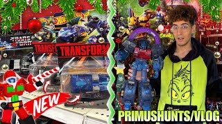 TRANSFORMERS x HOT WHEELS COLLAB SPOTTED🔥& MORE HOLIDAY SURPRISES👀 (PrimusHunts/Vlog) #transformers 