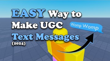 How To Easily Make Roblox Ugc Text Messages!