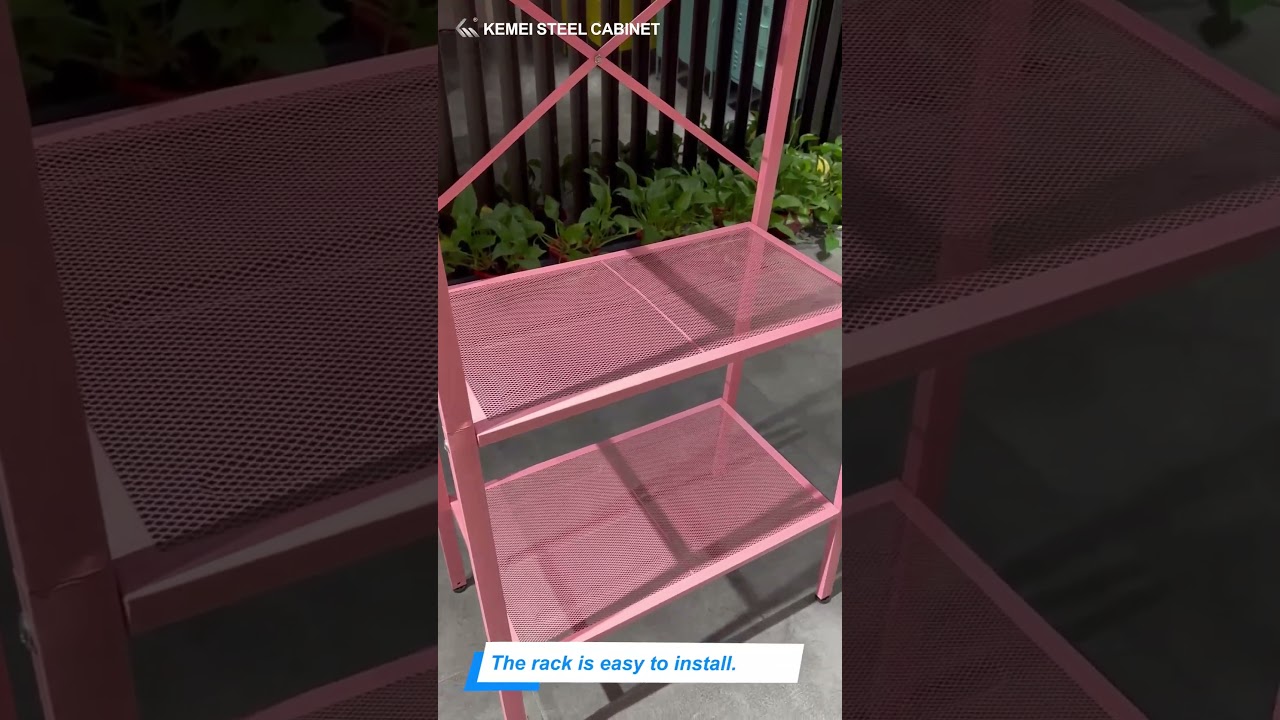 Shelves for Storage | Metal Storage Shelf | Rack-Pink