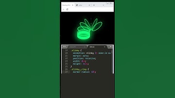 Glowing SLINKY in HTML CSS #shorts #cssanimation #trending