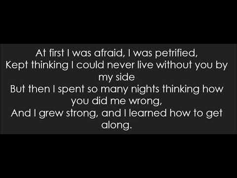 I Will Survive -Gloria Gaynor Lyrics