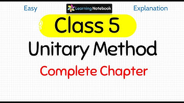 Unitary Method maths