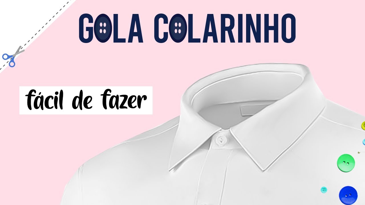 COMO FAZER GOLA COLARINHO DE CAMISA SOCIAL (NÍVEL FÁCIL)