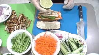SANDWICH DE POLLO al Grill- CON VEGETALES-Vietnamese Style /2021