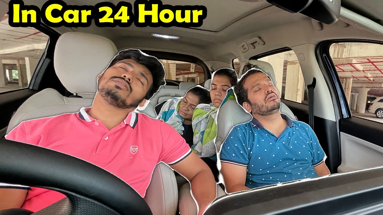 Living Inside A Car For 24 Hours Challenge | Hungry Birds - YouTube