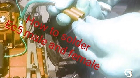 how to solder ec5 connectors male and female