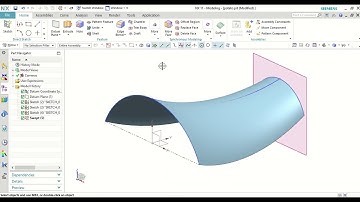 Siemens NX. Intermediate Modeling. Part I. Loft Surface (swept feature). Guide Curve.