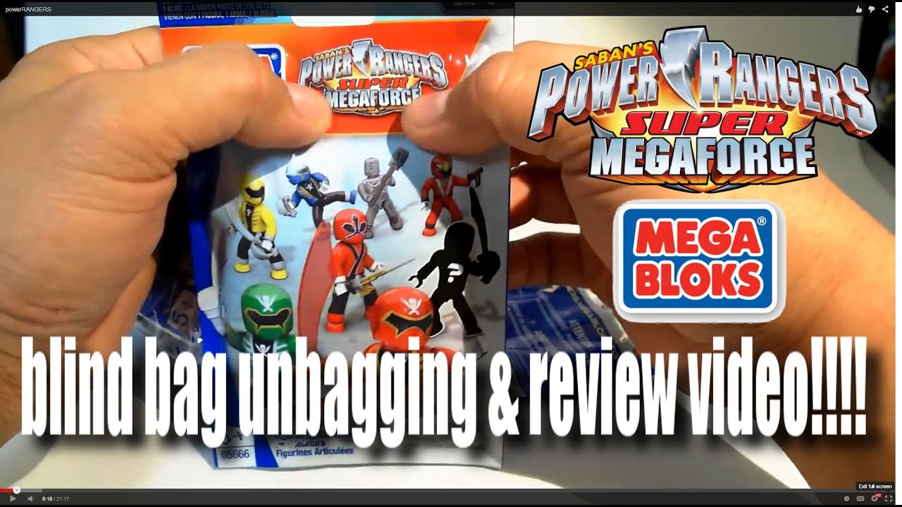MEGA BLOKS POWER RANGERS Super MEGAFORCE! series 1 MINIFIGURE review ...