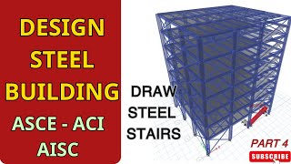 PART 4 | ETABS Steel Building Design Tutorial – DRAW STEEL STAIRS