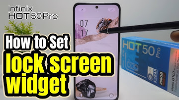 How To Set Lock Screen Widget in Infinix Hot 50 Pro