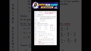 class 10 CHAPTER-3 pair of linear equations #class10maths #education