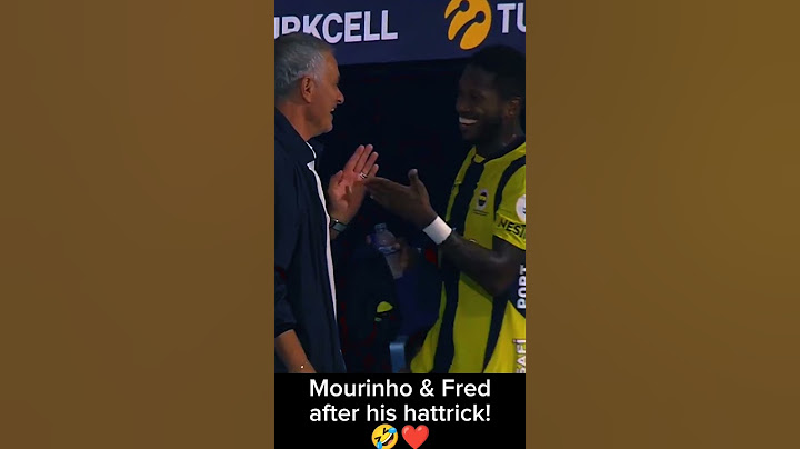 Mourinho & Fred reacting to his hattrick! 🤣❤️