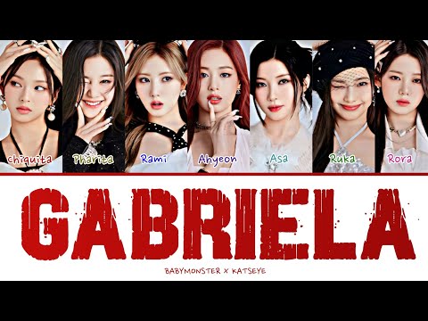 AI Cover Babymonster GABRIELA Color Coded Lyrics Original By KATSEYE