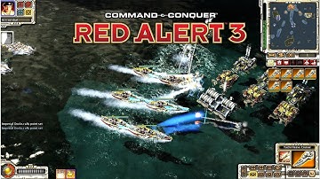 Command & Conquer Red Alert 3 Corona MOD The BIG 2k NAVAL WARFARE! Tachi Heavy Cruiser OP!
