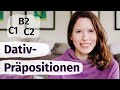 Präpositionen mit dem Dativ (B2, C1, C2): entsprechend, zufolge, samt, zuliebe, gegenüber