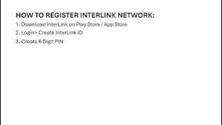 HOW TO REGISTER INTERLINK NETWORK - FREE MINING COIN ON MOBILE PHONE