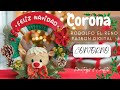 IMPRESIONANTE Corona Navideña RODOLFO EL RENO amigurumi a crochet | Cómo tejer el contorno