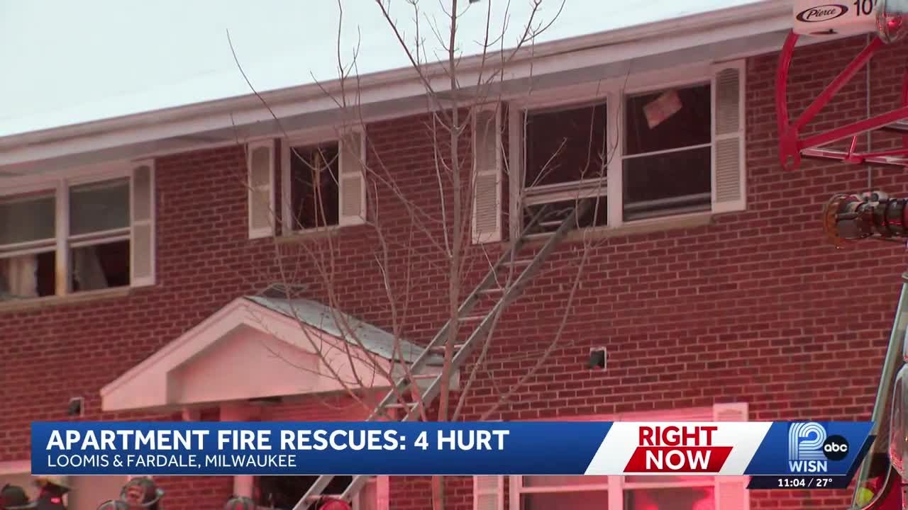 Residents rescued, several injured in Milwaukee apartment fire - YouTube