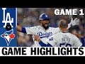 Blue Jays vs Dodgers | Exciting World Series Game 1 Highlights (10/24/25) π