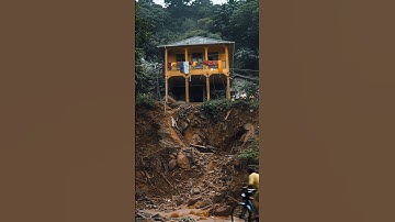 Surviving the landslide every second counts! #citydisaster #earthquake #shrots